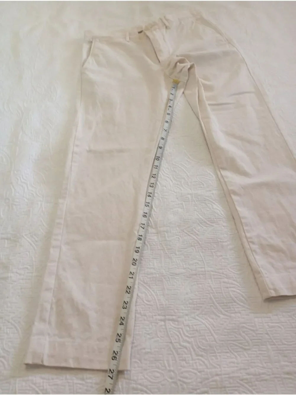 J. Crew Mens 484 Beige 100% Cotton Chino Pants Size S